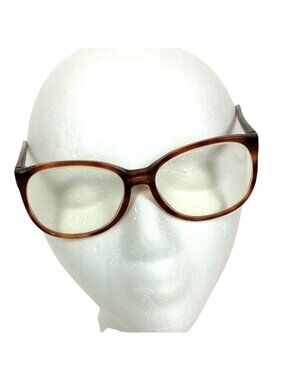 Vintage Cerruti 1881 Womens Brown Tortoise Acetate Eyeglasses Frames 55-15-145